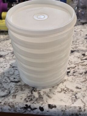 Tupperware White Stackable Food Storage Containers